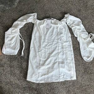 Boohoo brand new white dress size US 10